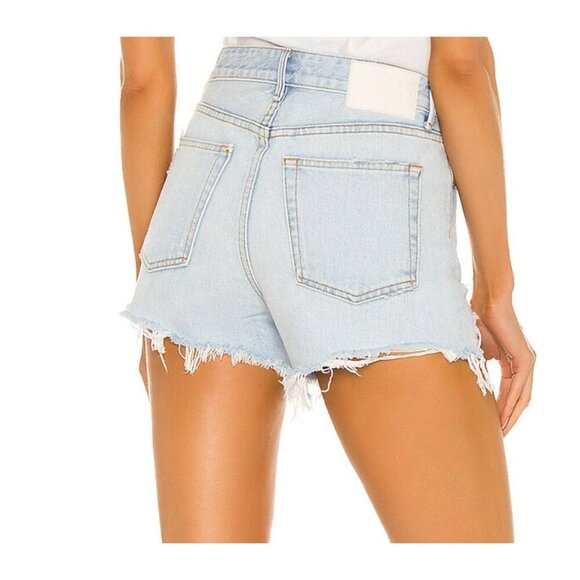 GRLFRND NWT Helena High Rise Cut Off Short in Palm Springs Light Wash 27 - Picture 2 of 10